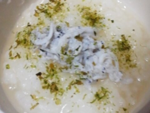 離乳食★高野豆腐としらすのクッパ粥